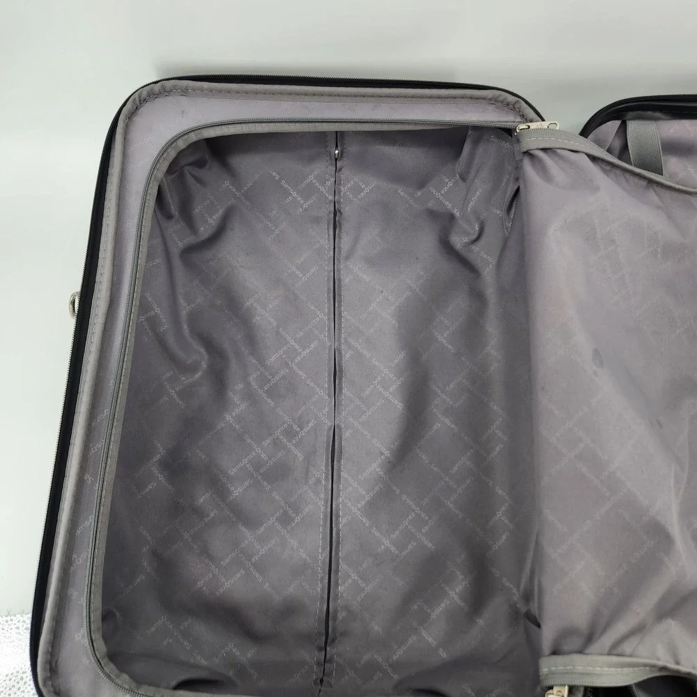 Samsonite 22 Inch Black Expandable Hard Side Spinner Carry On Luggage Suitcase